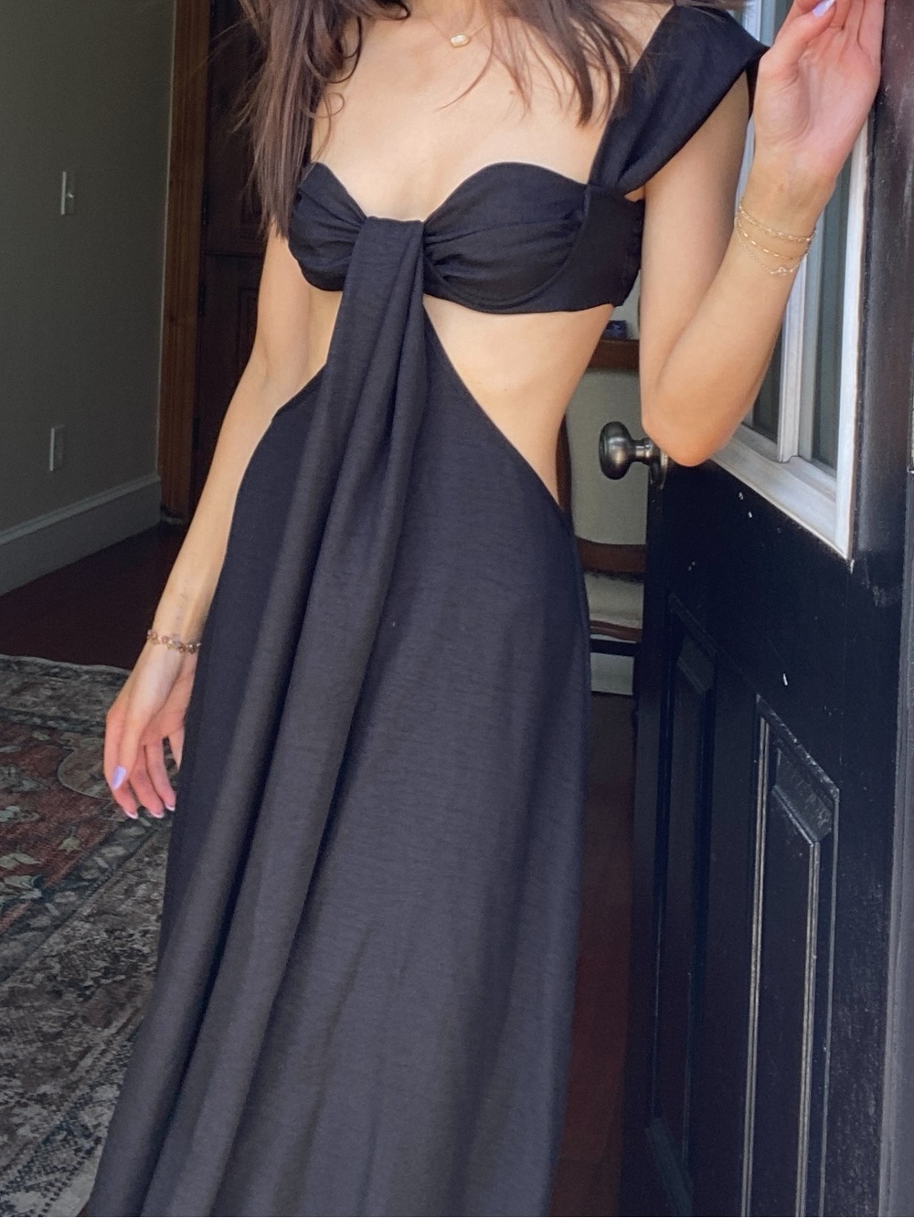 Black Cutout Maxi Dress